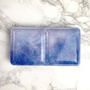 Space Pattern FLAT BOTTOM Watercolor Pans Tin